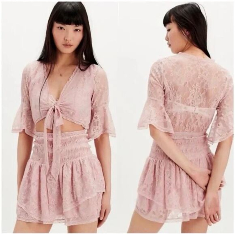 NWOT DAINTY LALA LACE FREE PEOPLE MINI DRESS